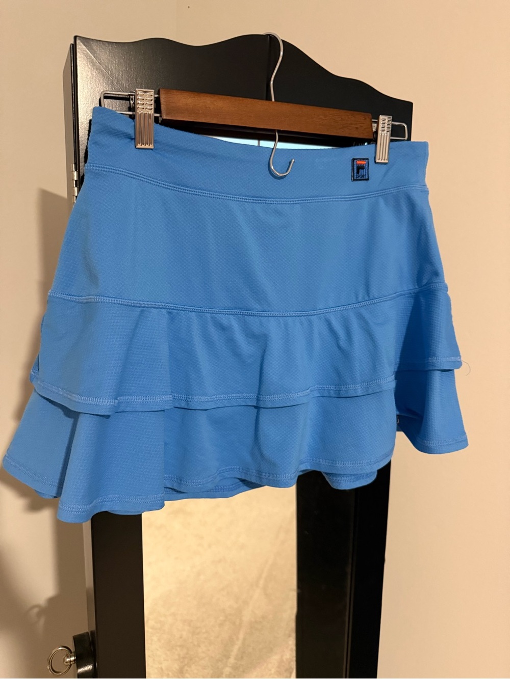Fila Blue Tiered Ruffle Athletic Skirt / skirt for golf or tennis